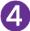 the number '4' in white type on a purple circle