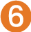 the number '6' in white type on a orange circle