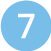 the number '7' in white type on a light blue circle