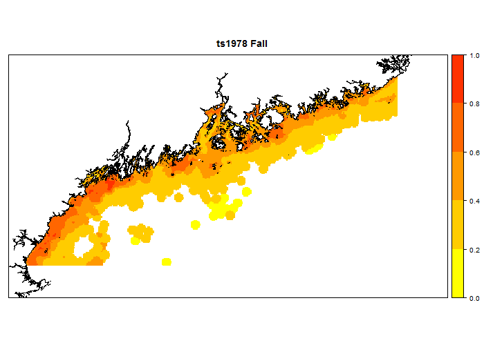 Habitat Suitability Index in the Gulf of Maine during the fall