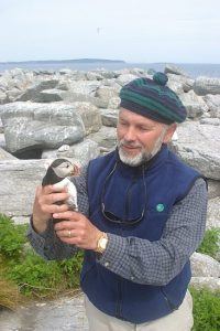 Dr. Kress with puffin
