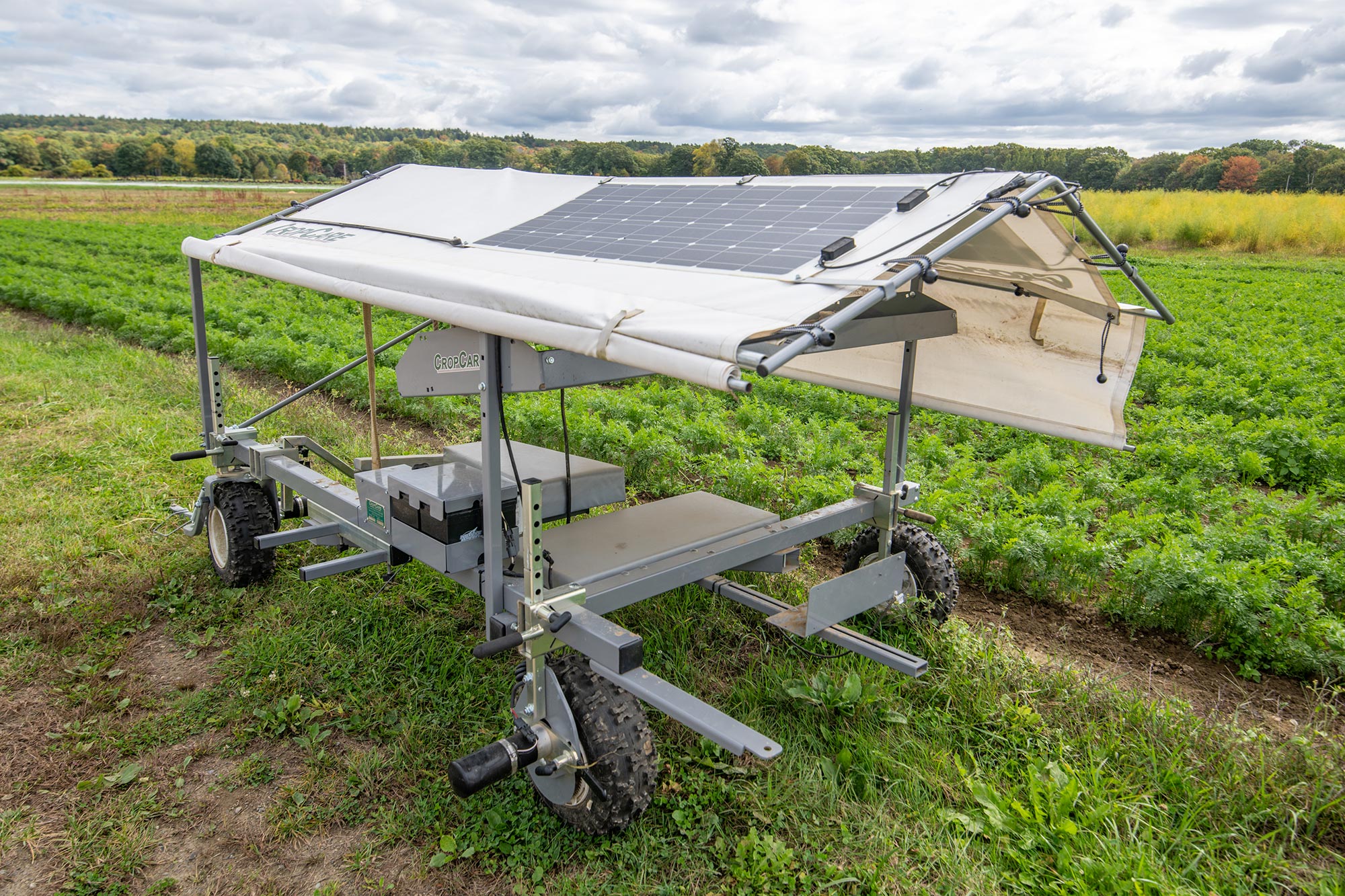 a piece of agriculture-related equipment that has been invented to help a farm business that also uses solar power