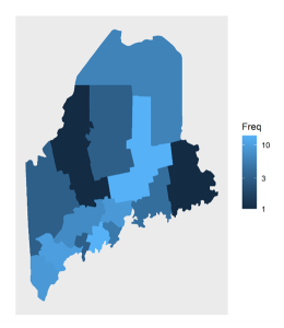 The survey generated 118 responses from across Maine with each of the 16 counties represented.