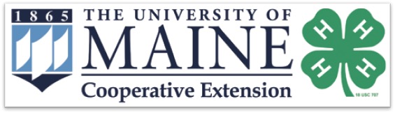 UMaine Extension and 4-H cloverleaf combined logos