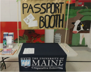 U-Maine Passport booth display table