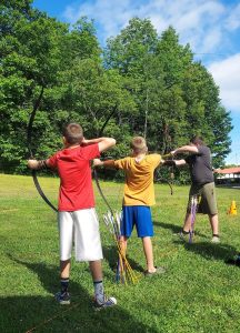 Archers Shooting Bows
