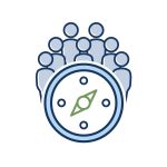 icon for personnel hr new staff orientation icon