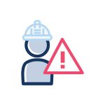 icon for personnel hr safety in the workplace icon