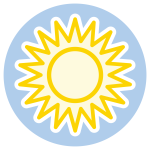 icon depicting the sun