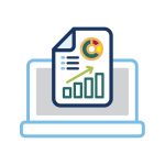 icon graphic for the category "Reporting" of the "CRM Connections" blog