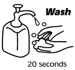 Wash hands for 20 seconds