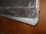 Use duct tape to seal up the edges and help hold the shutter together.
