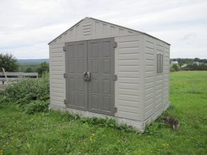 exterior of shed