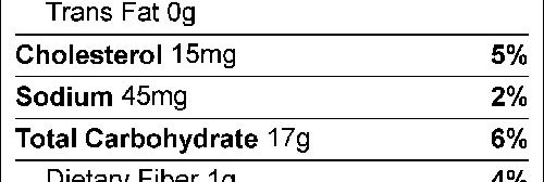 Hermits Food Nutrition Facts Label: Click on this image for complete nutrition information.