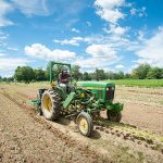 farmer on tractor