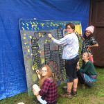 campers create theater sets
