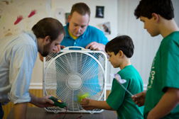 4-H leaders teaching club members about wind power; photo by Edwin Remsberg, USDA