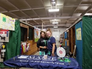 4-H member running booth at ESE