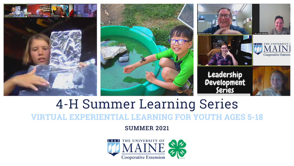 4-H Summer Learning Series Virtual Experiential Learning for Youth Ages 5-18 Summer 2021
