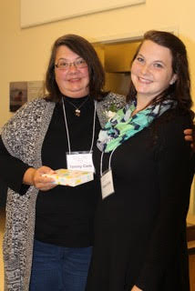 Hope Carle (R), WCEA member, with honoree Tammy Carle 