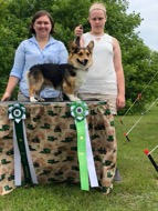 two participants at the 4-H Dog Show in Princeton