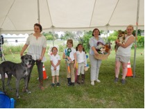group of participants at the 4-H Dog Show in Princeton