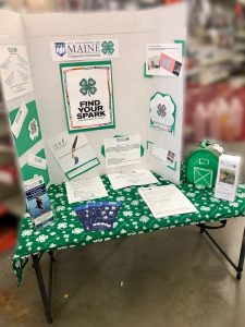 4-H display at TSC during Paper Clover Campaign