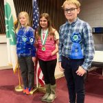 three youth receive ribbons at the state 4-H public speaking tournament