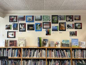 photos on display at the library