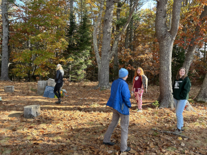 Youth exploring the outdoors at the Conservation Career Club meeting.