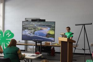 youth gives a illustrated talk