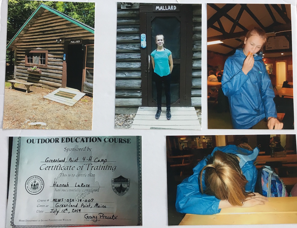 Jenilyn LaRose, Independent, received top blue Ribbon in Junior Storyboard with Greenland Point 4-H Camp.