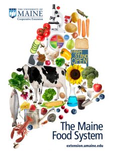 illustration showing products of Maine