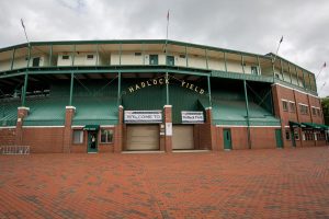an exterior view of Hadlock Field baseball park