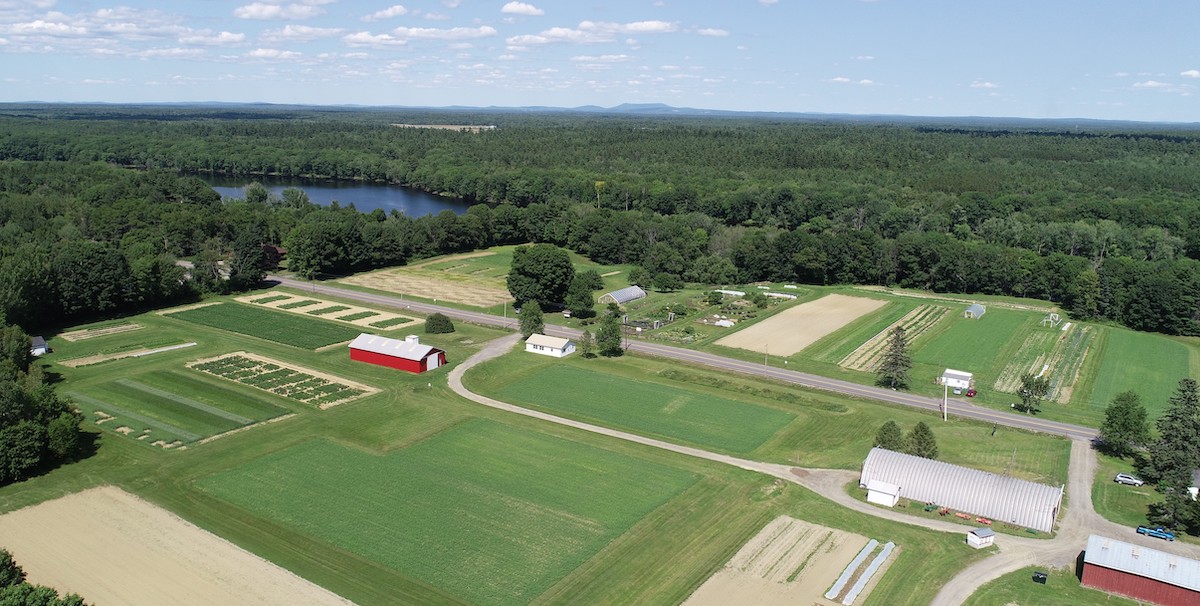 Drone shot of Rogers Farm