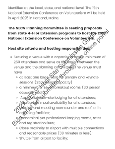 Image of a sample of NECV Host Site Bid Submission Guide Page 2, see caption for description and link to complete text on external site.