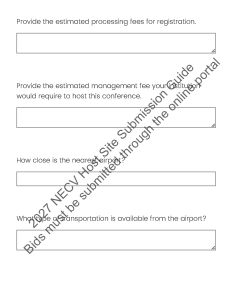 Image of a sample of NECV Host Site Bid Submission Guide Page 9, see caption for description and link to complete text on external site.