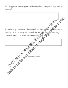 Image of a sample of NECV Host Site Bid Submission Guide Page 10, see caption for description and link to complete text on external site.