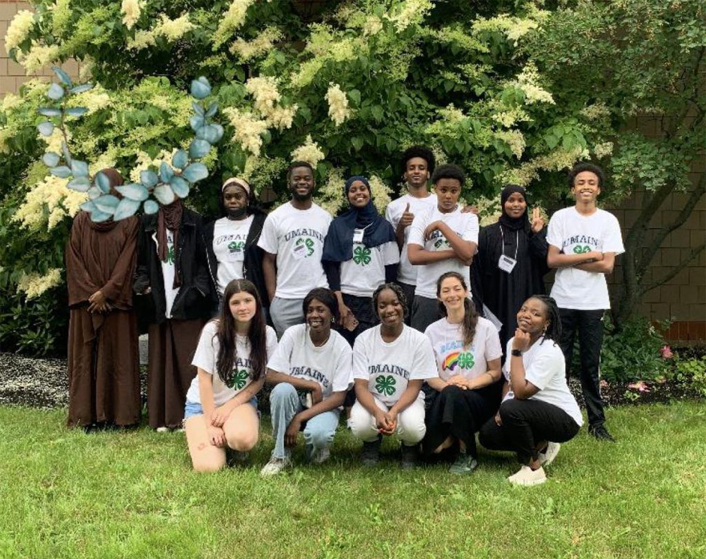 a group of youth participating in 4-H Community Central group