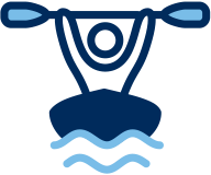 4-H camps and learning centers kayak graphic for count up feature on annual report