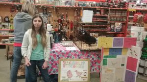 Acton Homesteaders 4-H Club members worked together with Aubuchon Hardware in Springvale to host a chicken day and Bake Sale