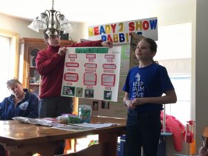 Presenting on Rabbits and their care for Kidding Around 4-H Club